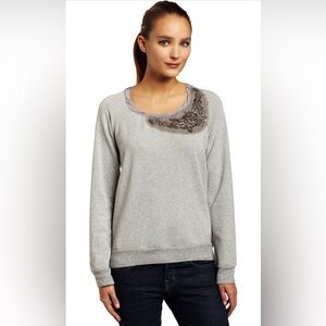 Ella Moss Womens Kinga Long-Sleeve Scoop Neck Top